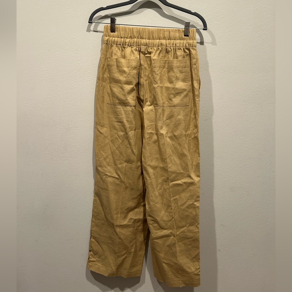 SANCTUARY Stella Tie Waist Side Cutout Pants in True Khaki / Size XS / - Picture 5 of 9